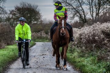 Horse Rider and Cyclist